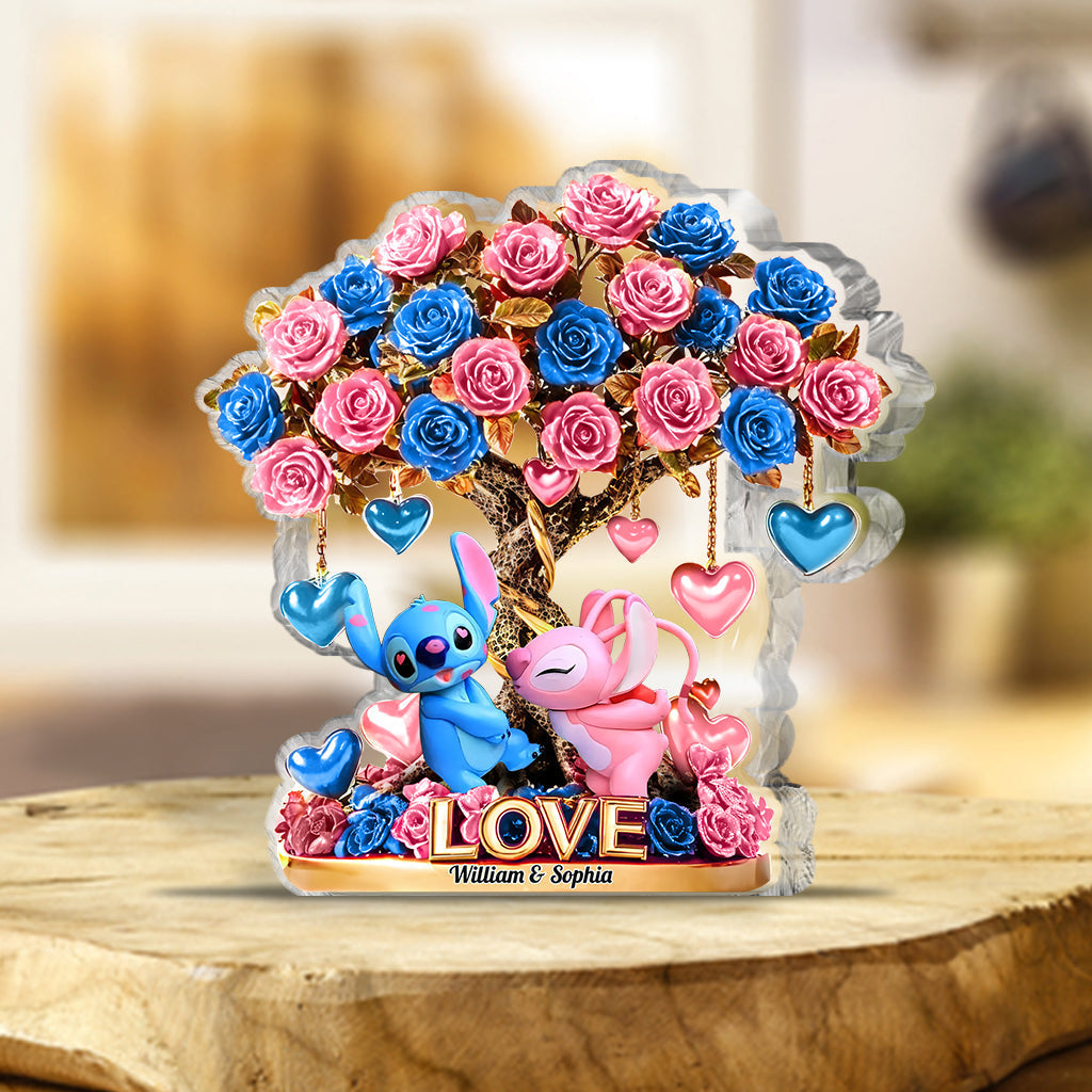 Personalized Tree Of Love Custom Shaped Acrylic Plaque Custom Couple Gifts - Image 2