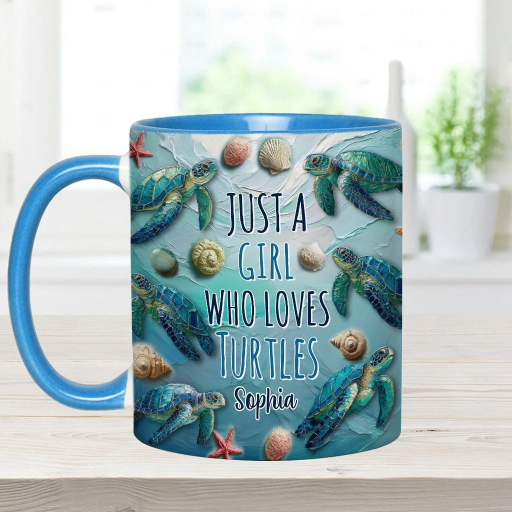 Personalized Turtle Accent Mug Turtle Lovers Gifts That Help Sea Turtles - Image 6
