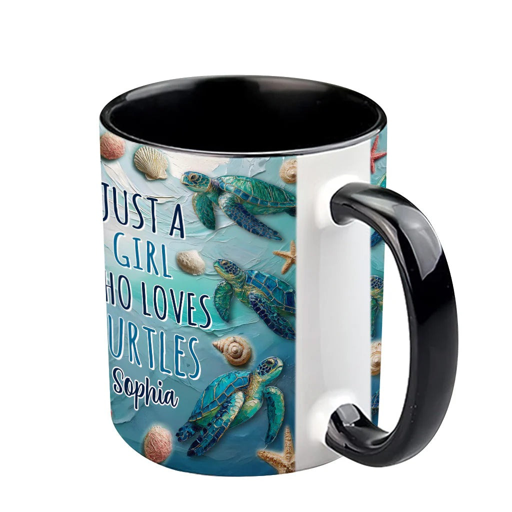 Personalized Turtle Accent Mug Turtle Lovers Gifts That Help Sea Turtles - Image 5