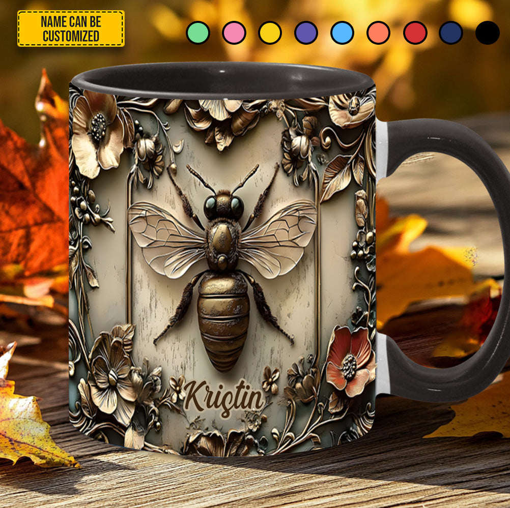 Personalized Vinatge Bee Accent Mug Bee Gifts For Men - Image 6