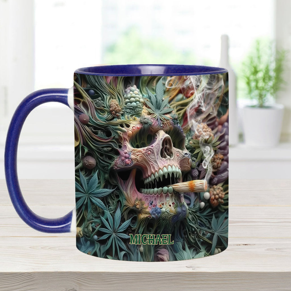 Personalized Weed Accent Mug Dope Skull Gift For Skull Fans - Image 10