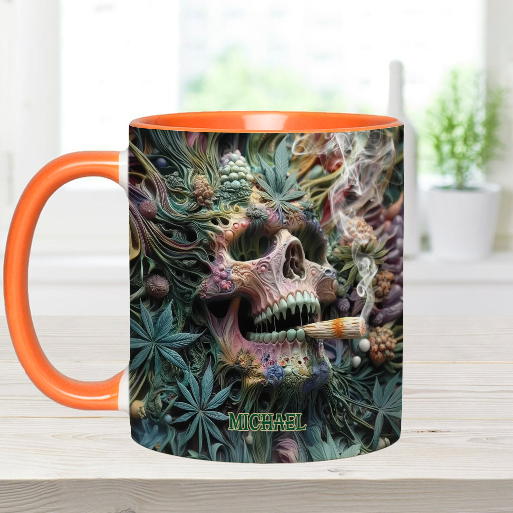 Personalized Weed Accent Mug Dope Skull Gift For Skull Fans - Image 11