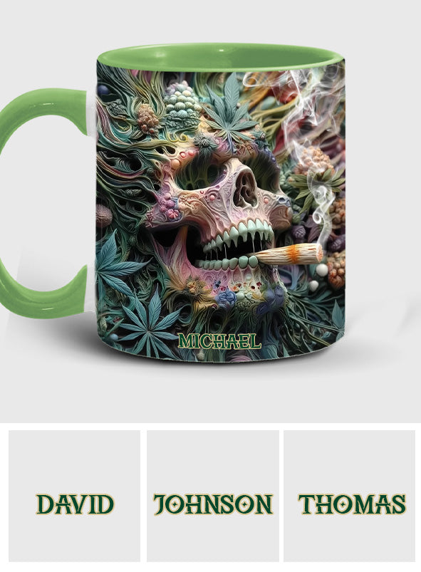 Personalized Weed Accent Mug Dope Skull Gift For Skull Fans - Image 16
