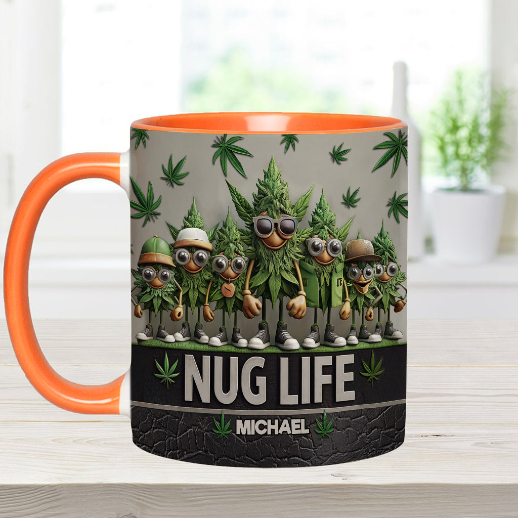 Personalized Weed Accent Mug Nug Life Unique Gift For Mother - Image 8