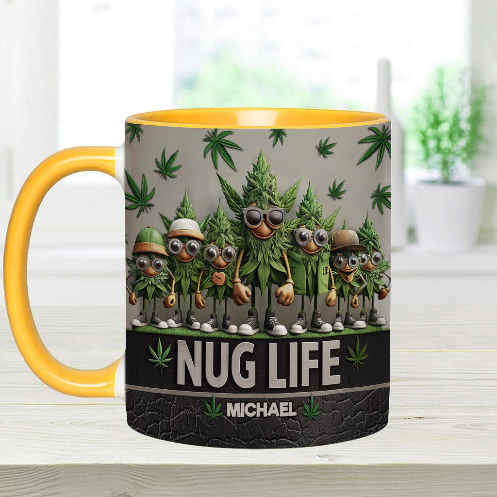 Personalized Weed Accent Mug Nug Life Unique Gift For Mother - Image 9