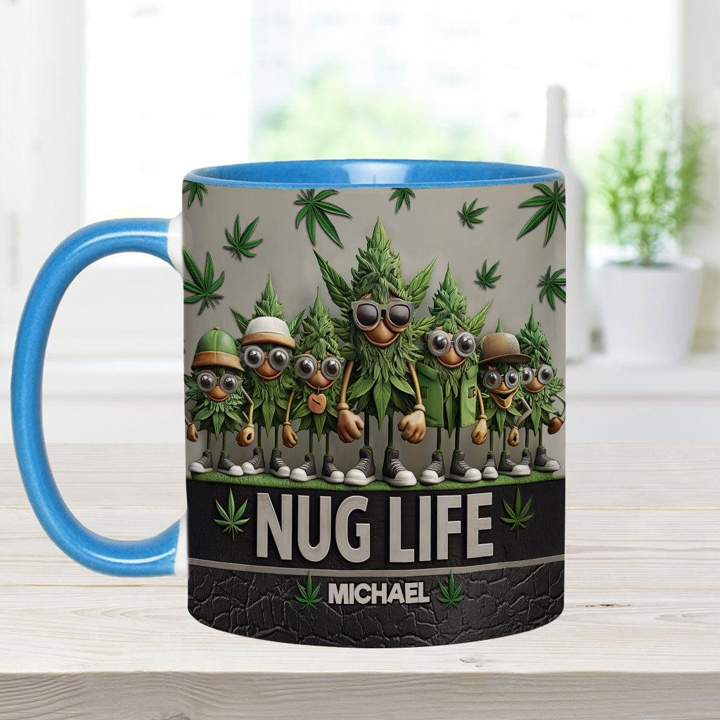Personalized Weed Accent Mug Nug Life Unique Gift For Mother - Image 7