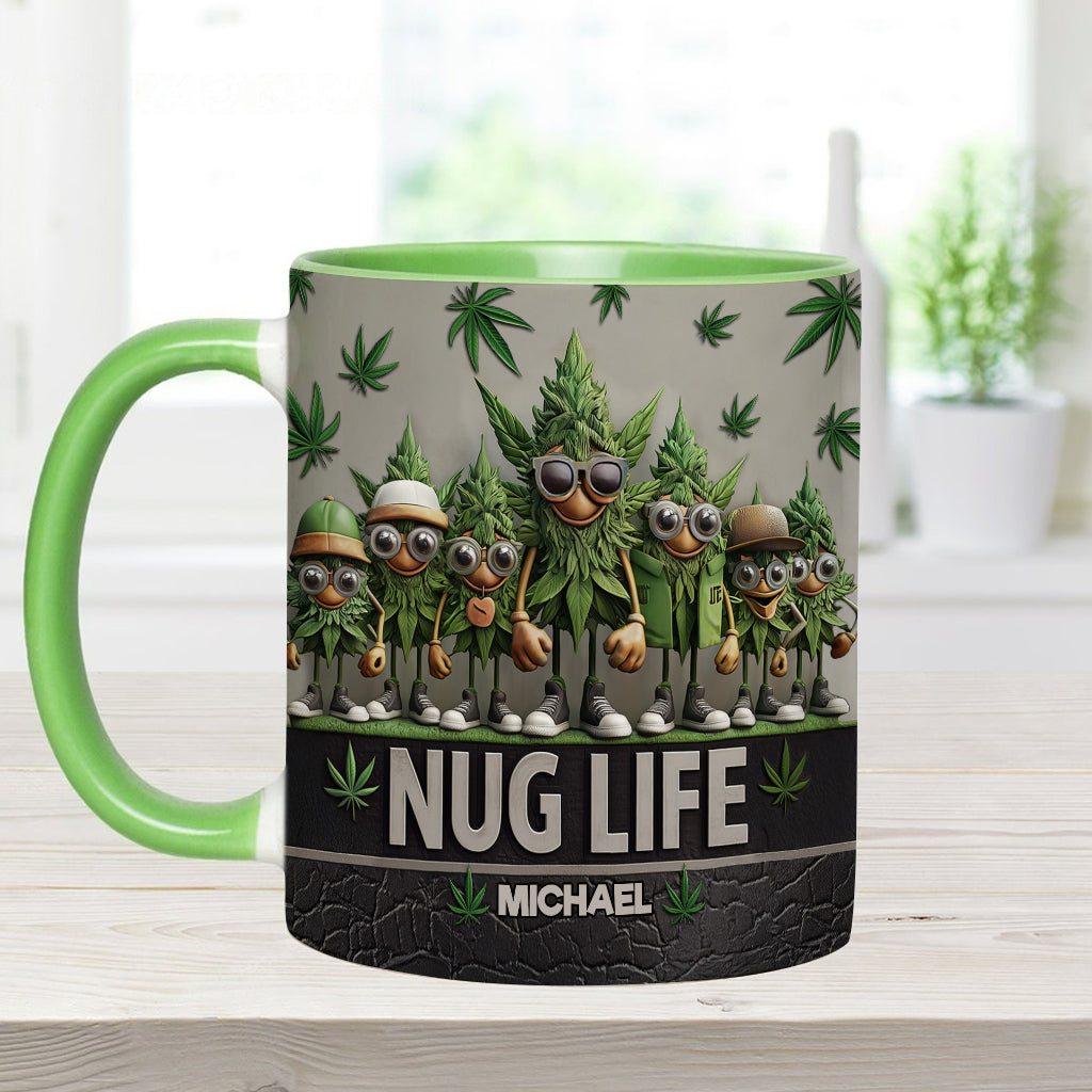 Personalized Weed Accent Mug Nug Life Unique Gift For Mother - Image 6
