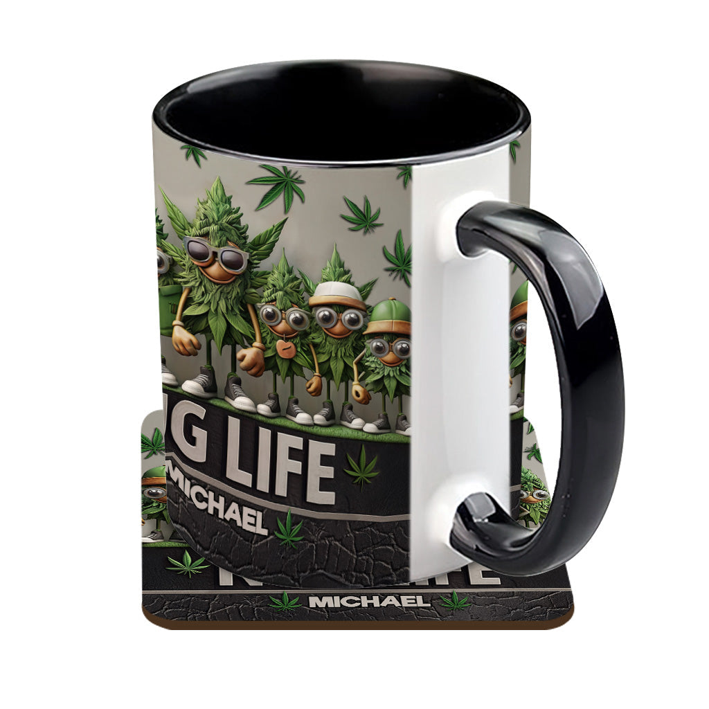 Personalized Weed Accent Mug Nug Life Unique Gift For Mother - Image 2