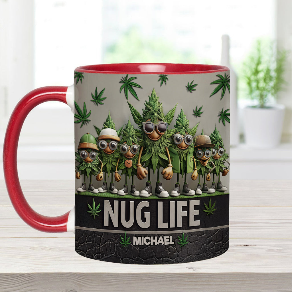 Personalized Weed Accent Mug Nug Life Unique Gift For Mother - Image 5