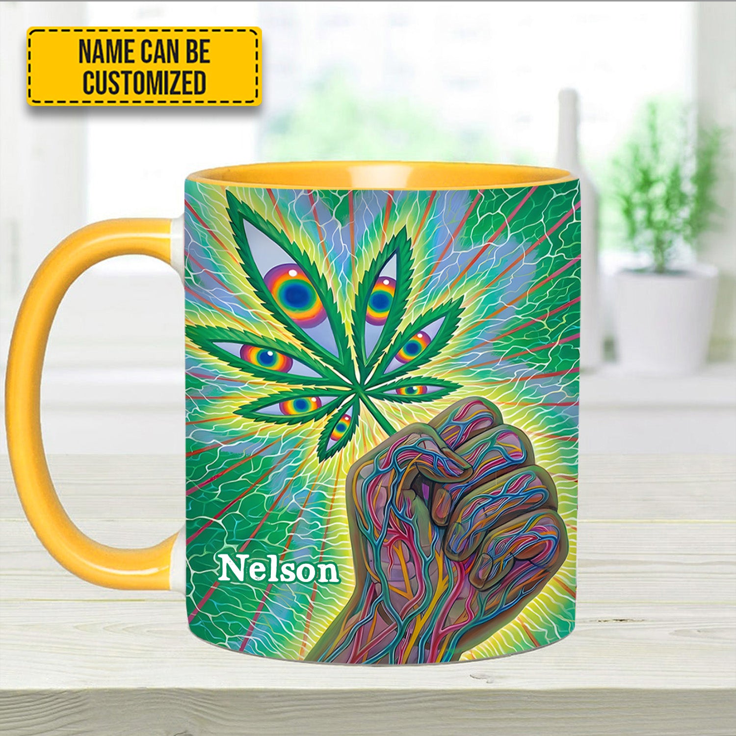 Personalized Weed Accent Mug Psychedelic Power Unique Gift Ideas For Dad - Image 13