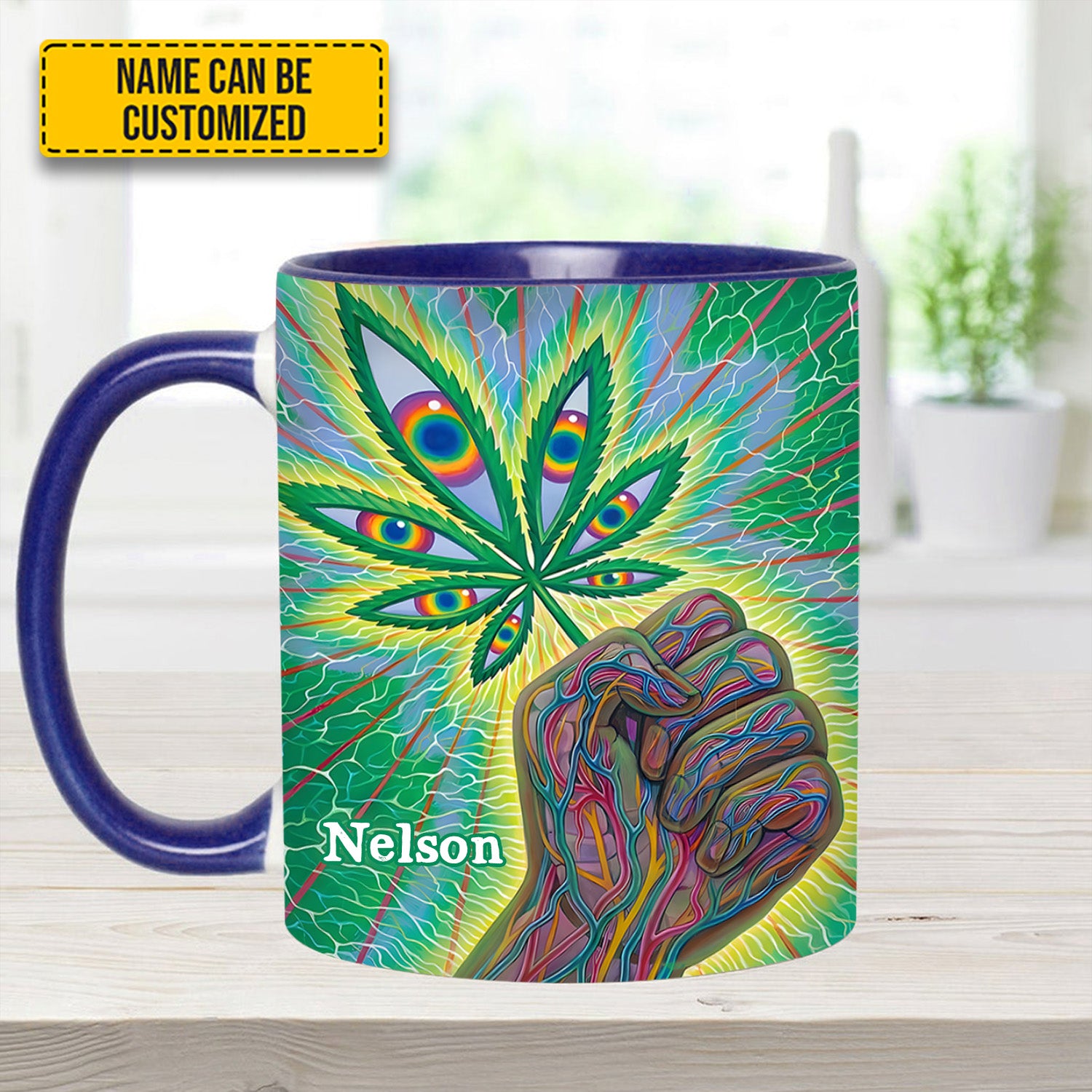 Personalized Weed Accent Mug Psychedelic Power Unique Gift Ideas For Dad - Image 10