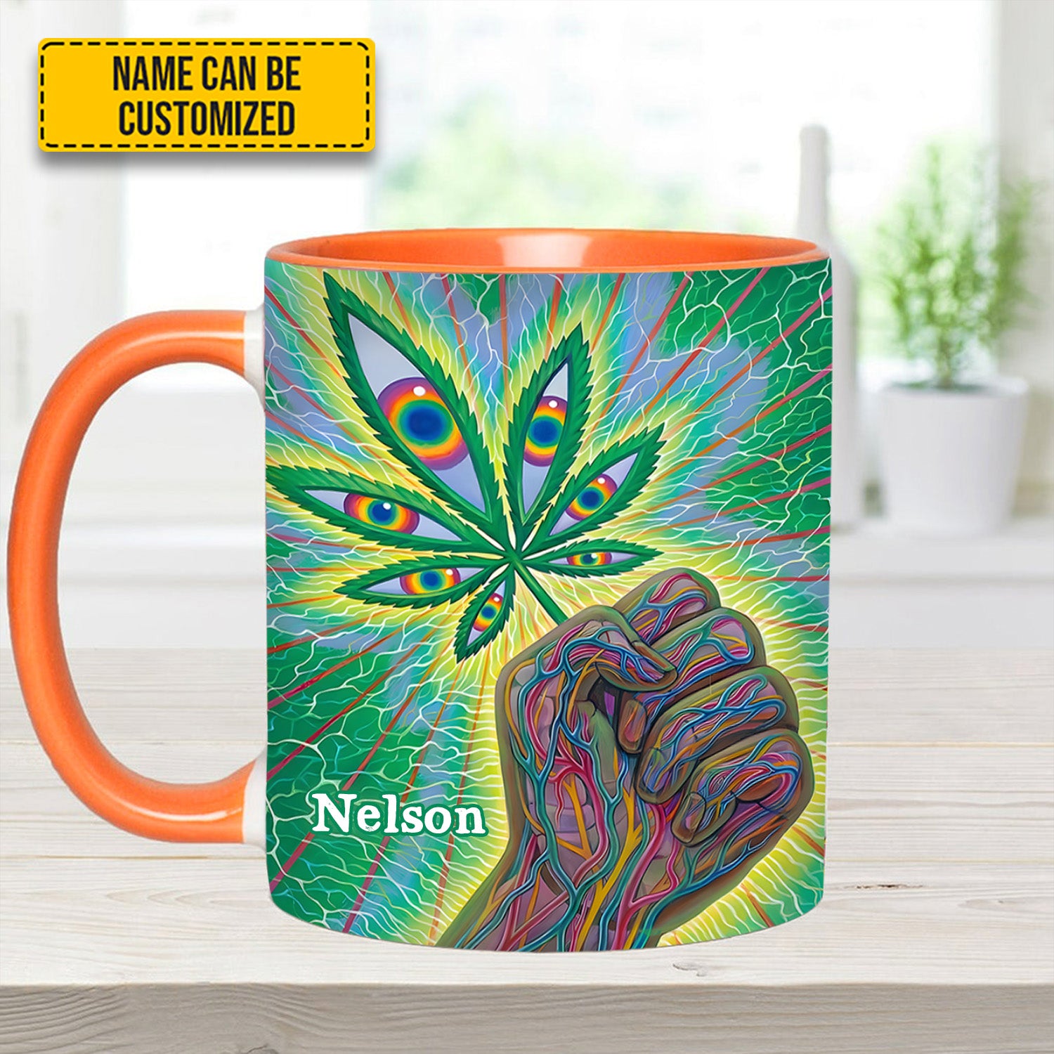 Personalized Weed Accent Mug Psychedelic Power Unique Gift Ideas For Dad - Image 11