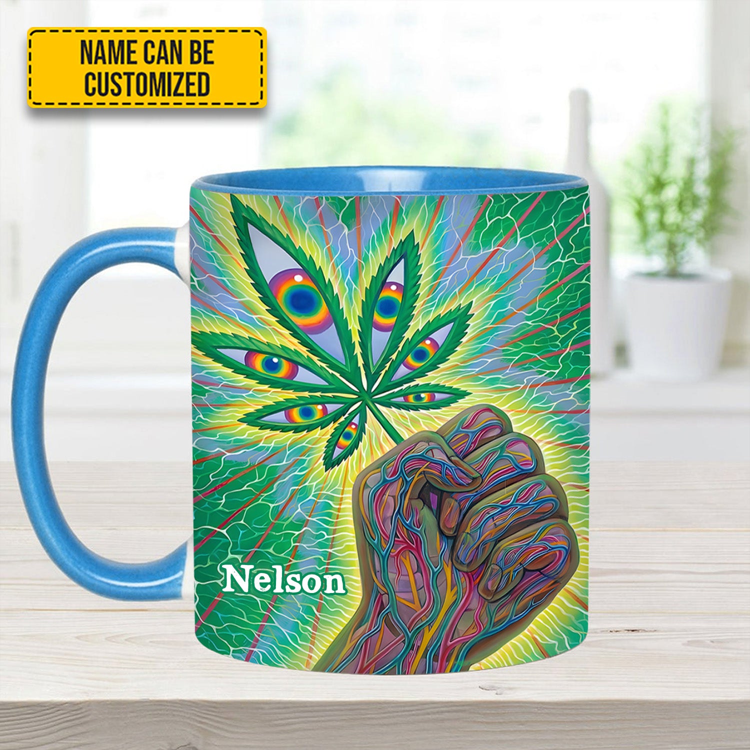 Personalized Weed Accent Mug Psychedelic Power Unique Gift Ideas For Dad - Image 9