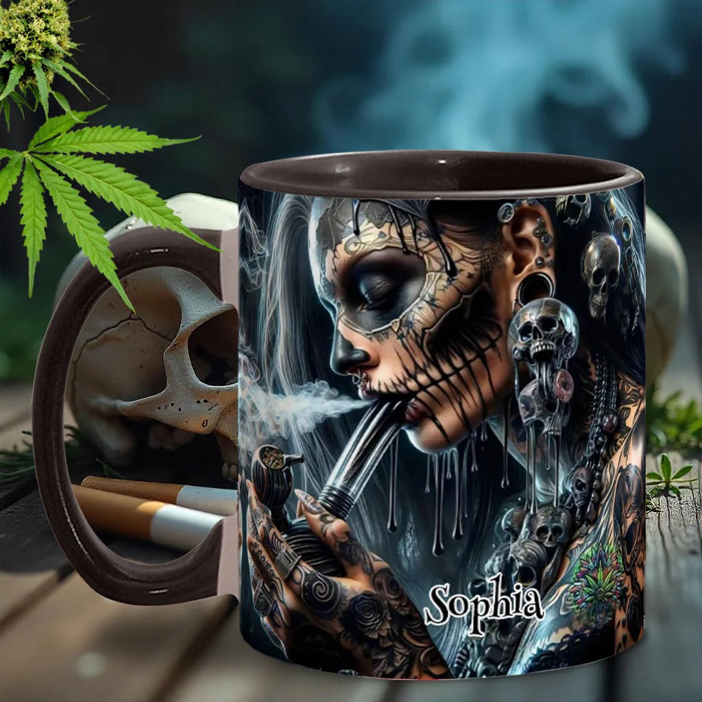 Personalized Weed Accent Mug Psychedelic Queen Best Psychedelic Gifts for Art Lovers