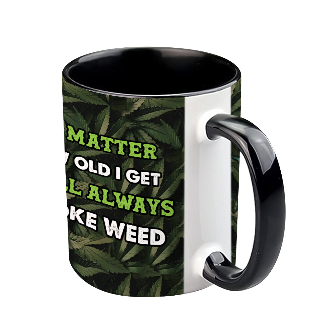 Personalized Weed Accent Mug Skull Green Leaf Skull Christmas Gifts For Mother - Image 5