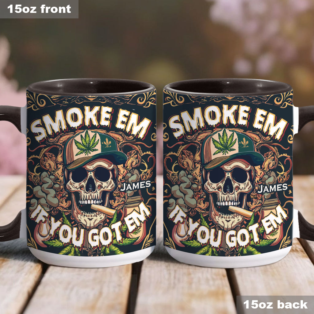 Personalized Weed Accent Mug Smoke Em Unique Gift For Dad - Image 4