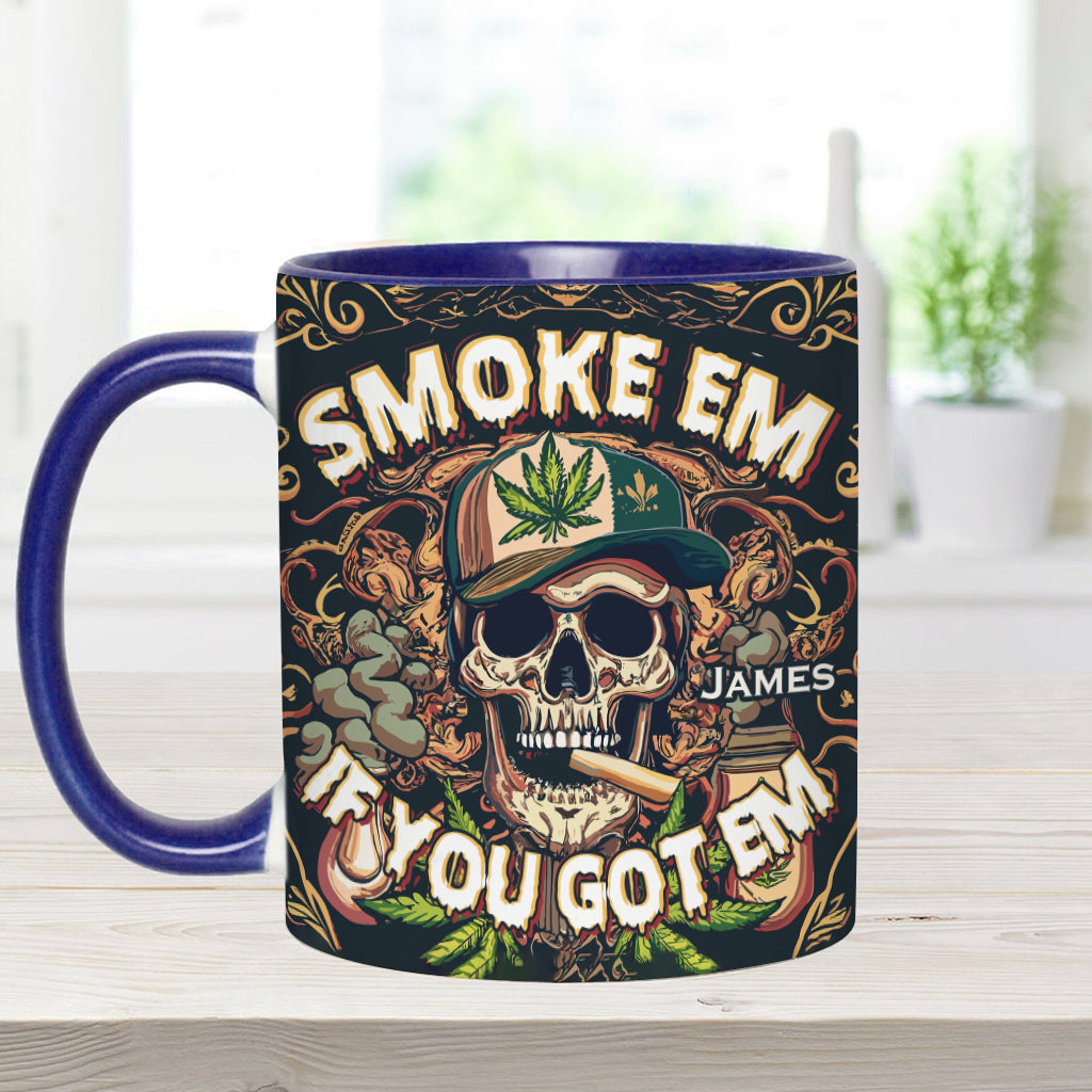 Personalized Weed Accent Mug Smoke Em Unique Gift For Dad - Image 10