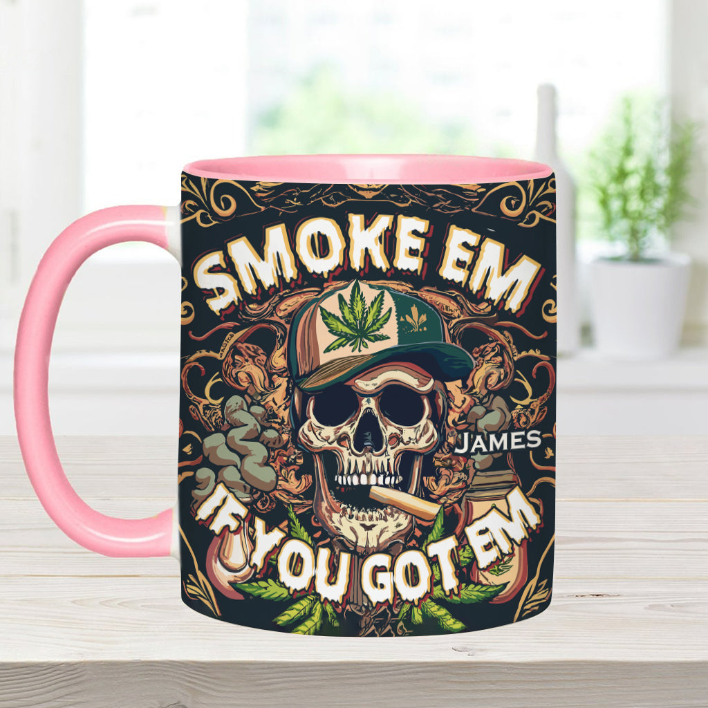 Personalized Weed Accent Mug Smoke Em Unique Gift For Dad - Image 12