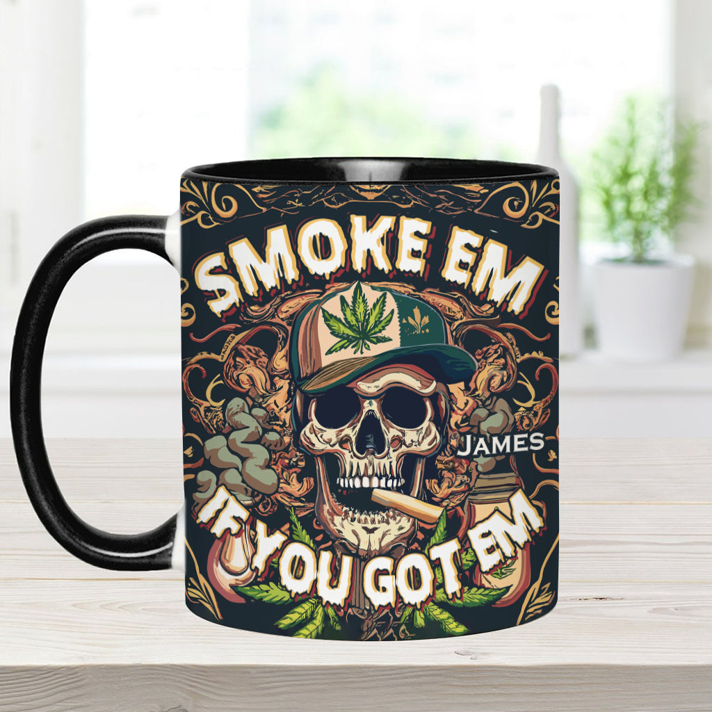 Personalized Weed Accent Mug Smoke Em Unique Gift For Dad - Image 6