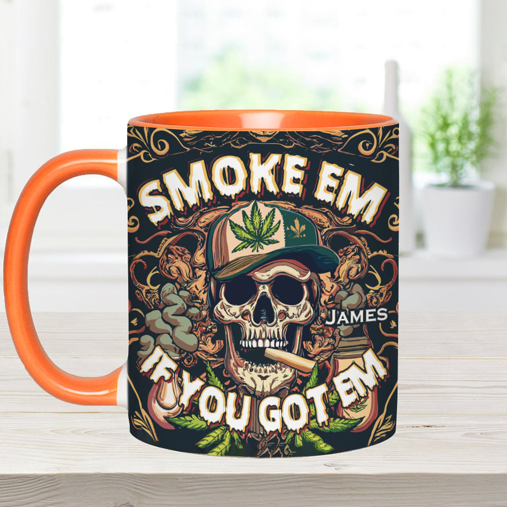 Personalized Weed Accent Mug Smoke Em Unique Gift For Dad - Image 11