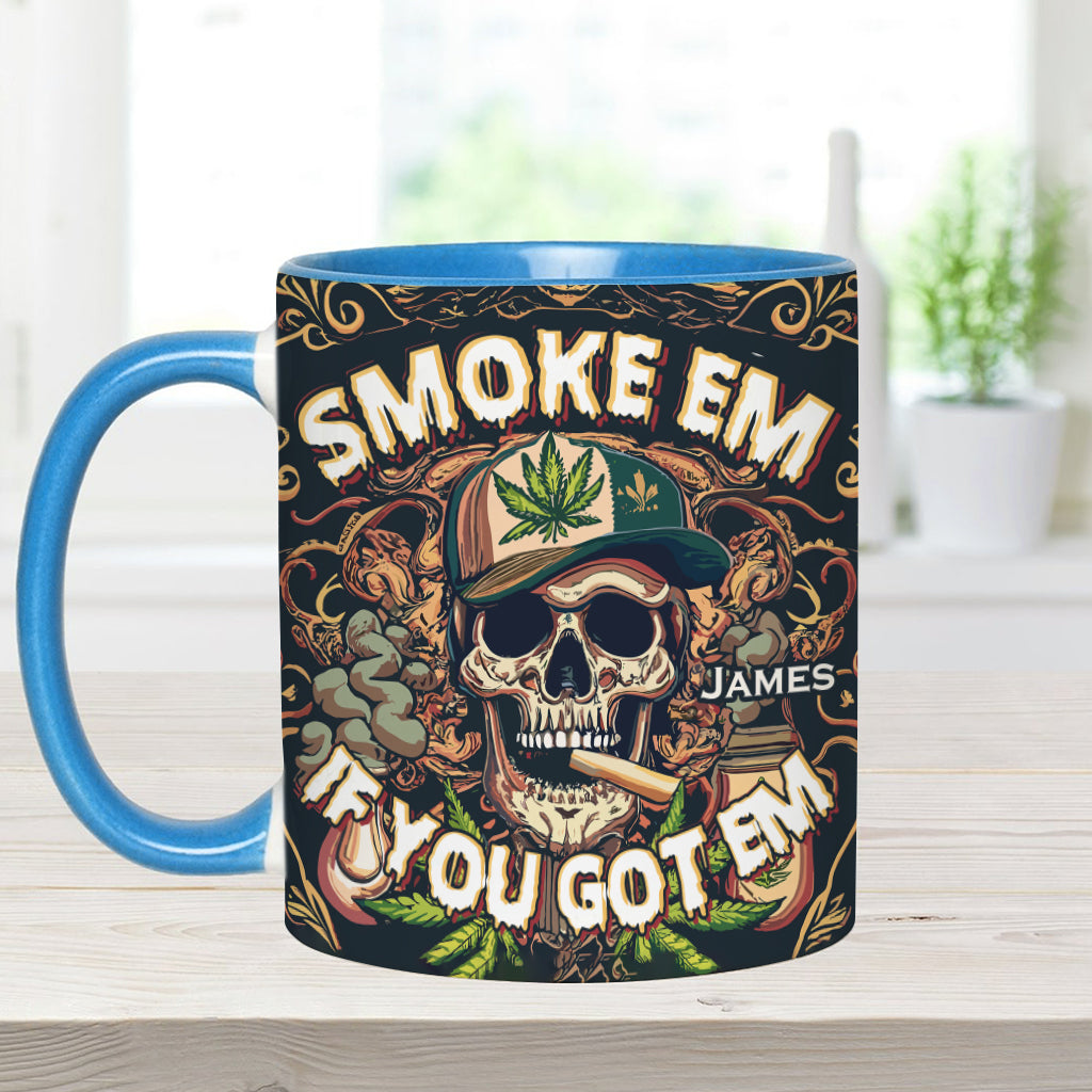 Personalized Weed Accent Mug Smoke Em Unique Gift For Dad - Image 9