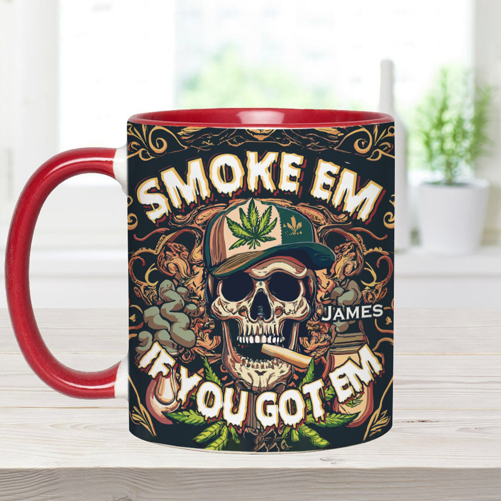 Personalized Weed Accent Mug Smoke Em Unique Gift For Dad - Image 7