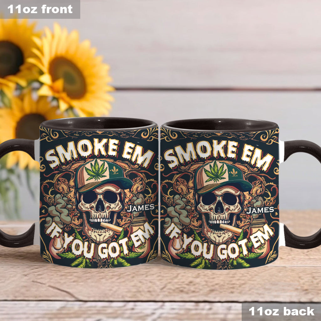 Personalized Weed Accent Mug Smoke Em Unique Gift For Dad - Image 3