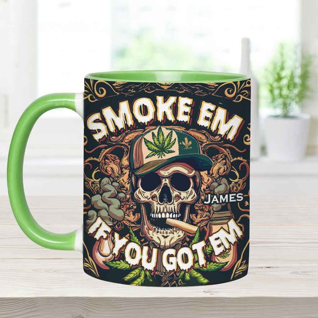 Personalized Weed Accent Mug Smoke Em Unique Gift For Dad - Image 8