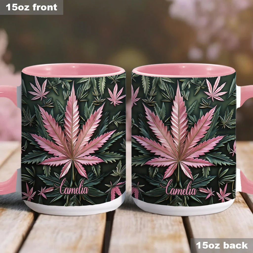 Personalized Weed Accent Mug Stoner Chick Gift For Weed Enthusiasts - Image 4