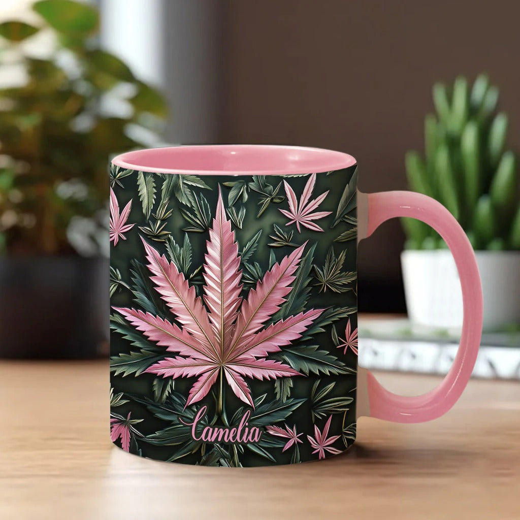Personalized Weed Accent Mug Stoner Chick Gift For Weed Enthusiasts - Image 2