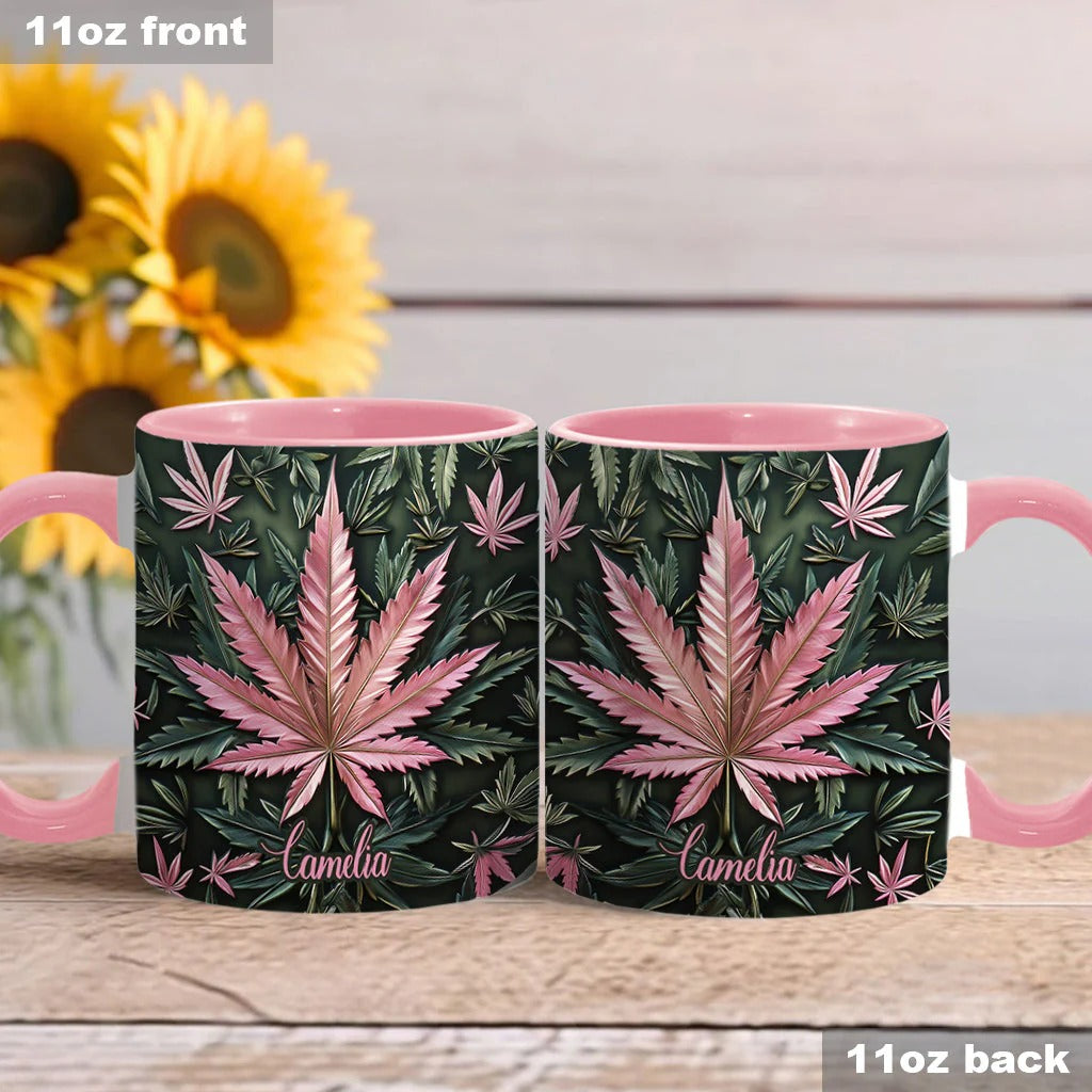 Personalized Weed Accent Mug Stoner Chick Gift For Weed Enthusiasts - Image 3