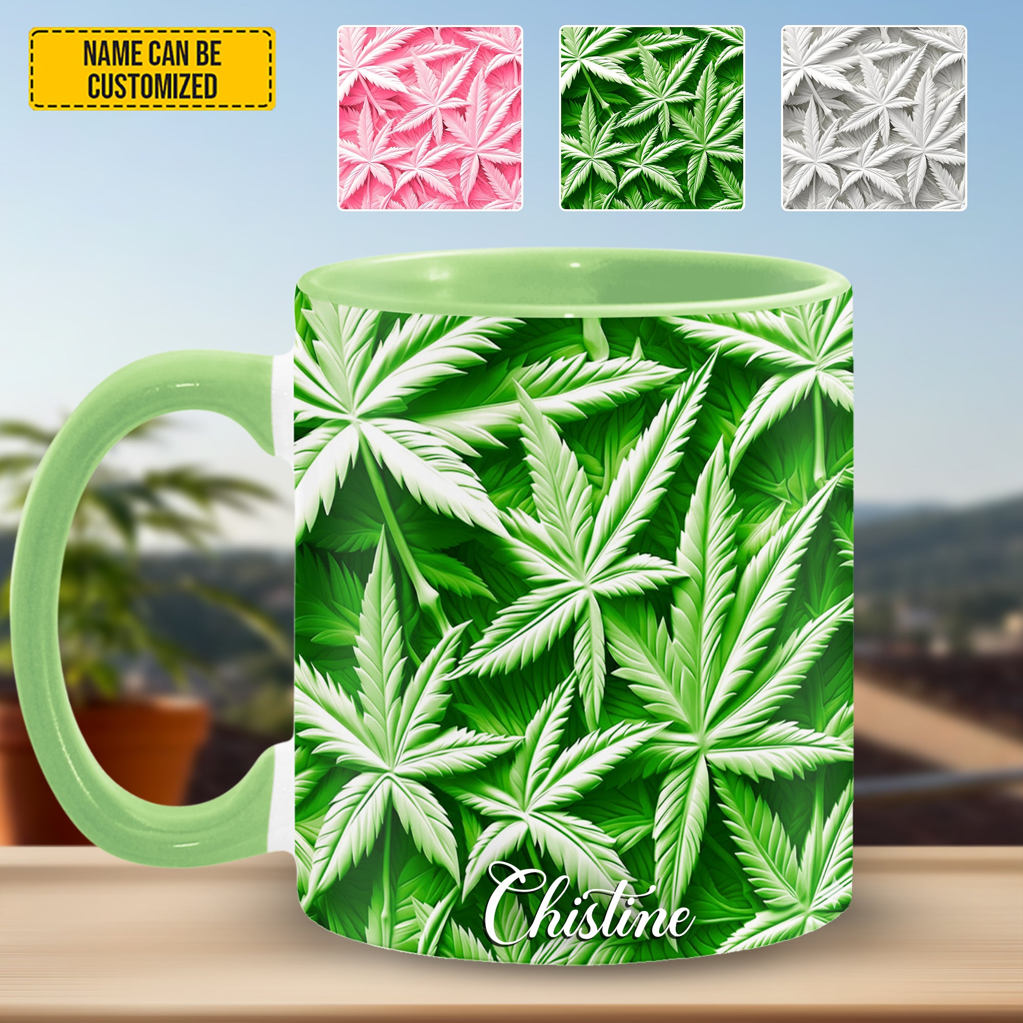 Personalized Weed Accent Mug Weed Accent mug Cute Gift For Daughter - Image 3