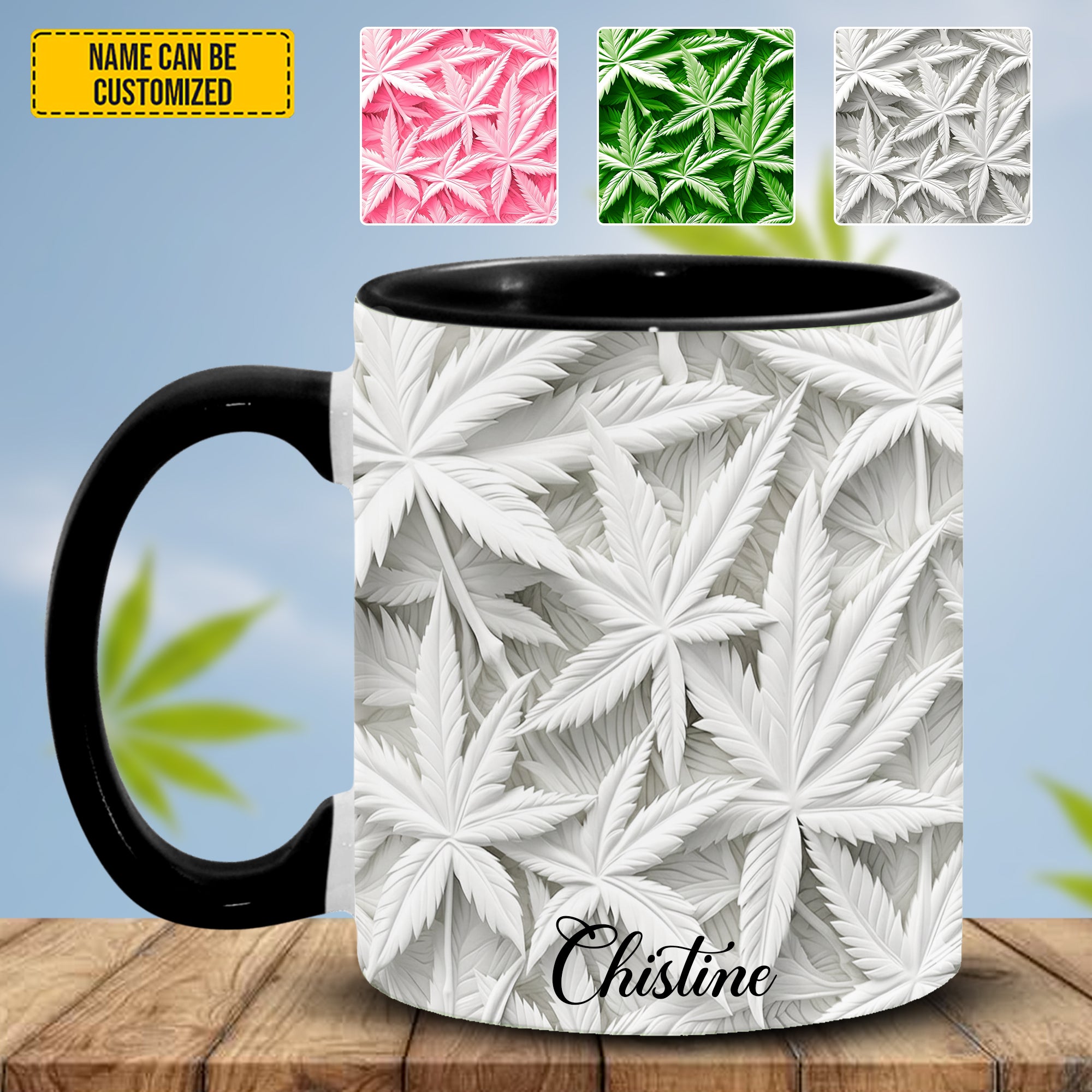 Personalized Weed Accent Mug Weed Accent mug Cute Gift For Daughter - Image 2