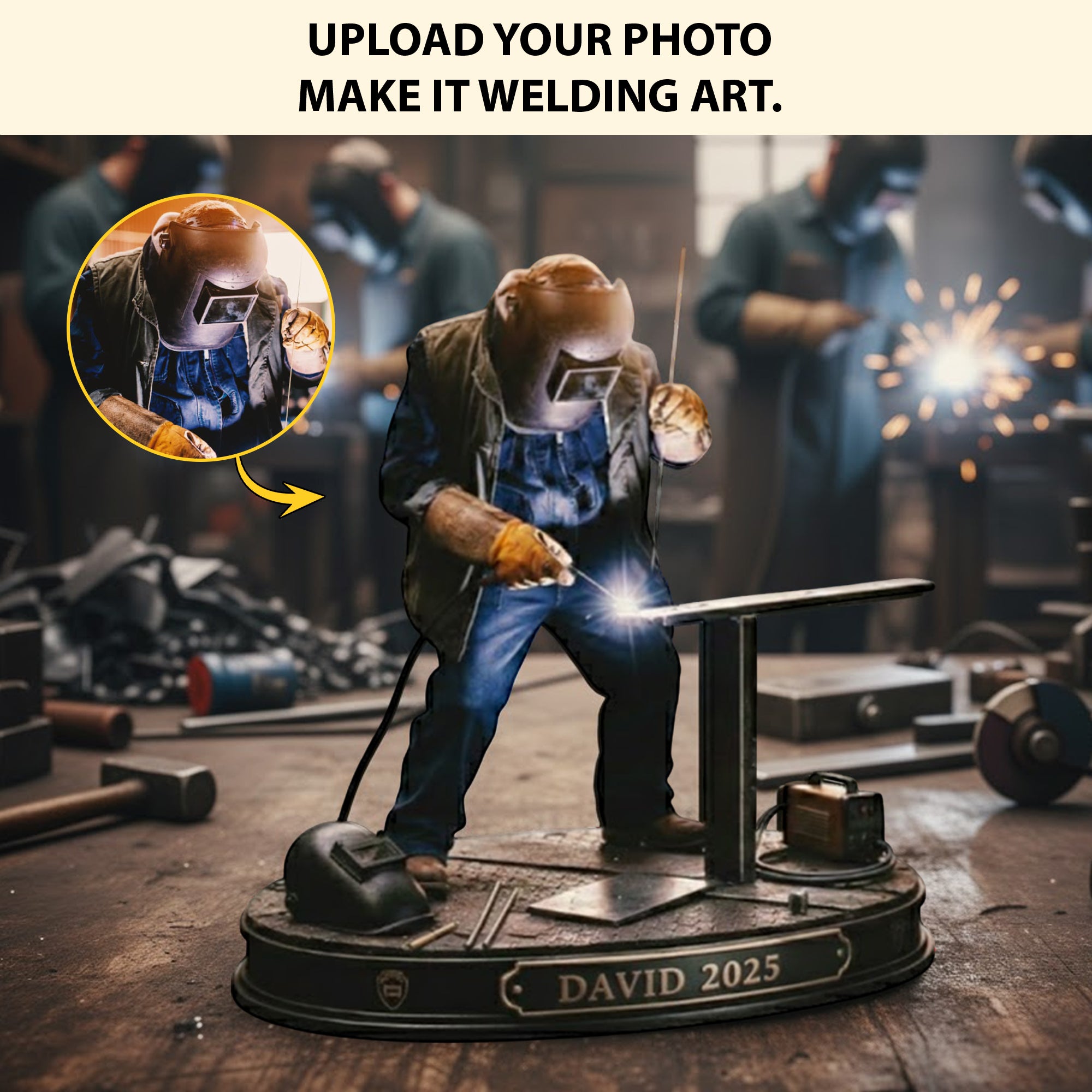 Personalized Welding Acrylic Plaque Forge Master Good Fathers Day Gifts - Image 2