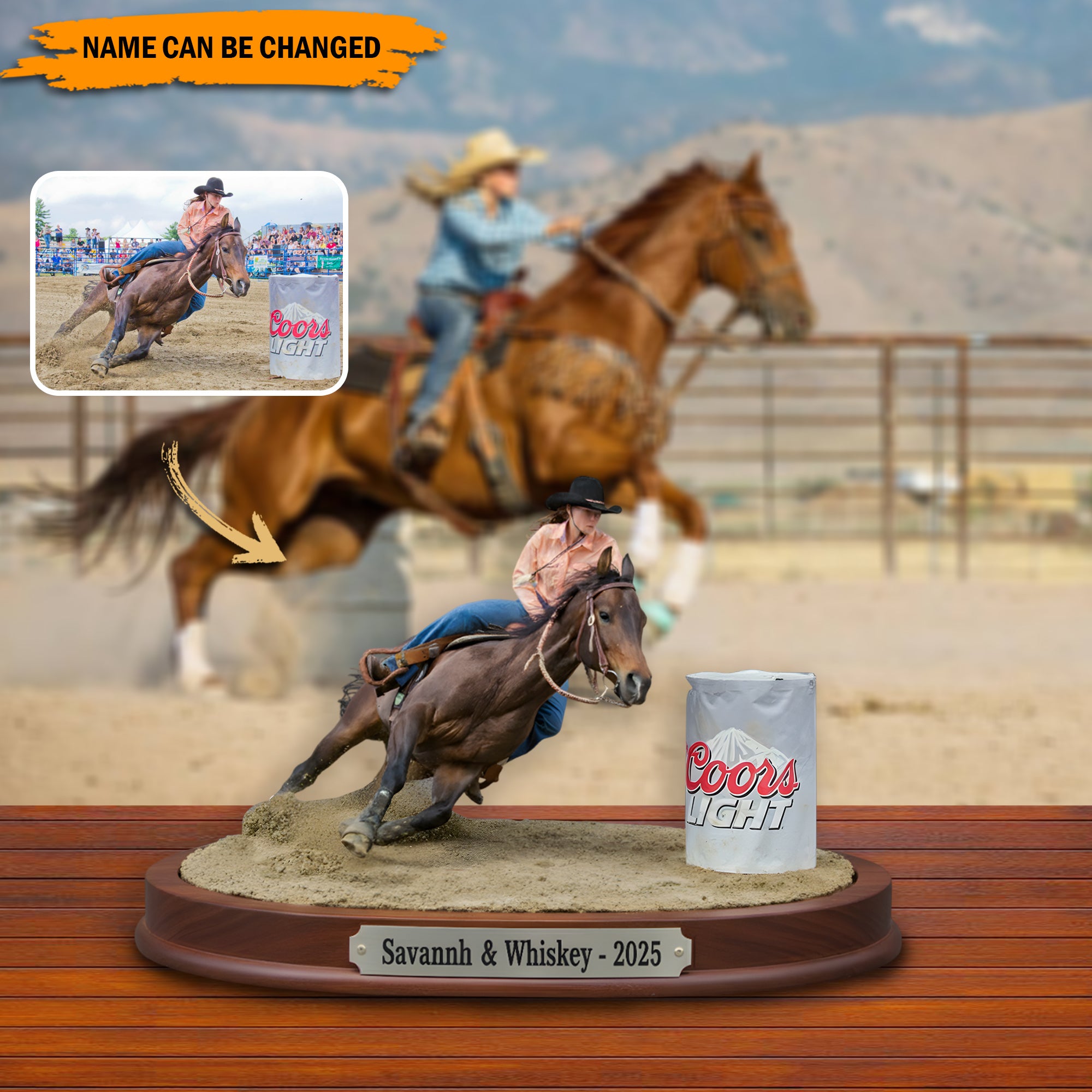 Personalized Western Acrylic Plaque Rider Legend Western Gifts For Men - Image 3
