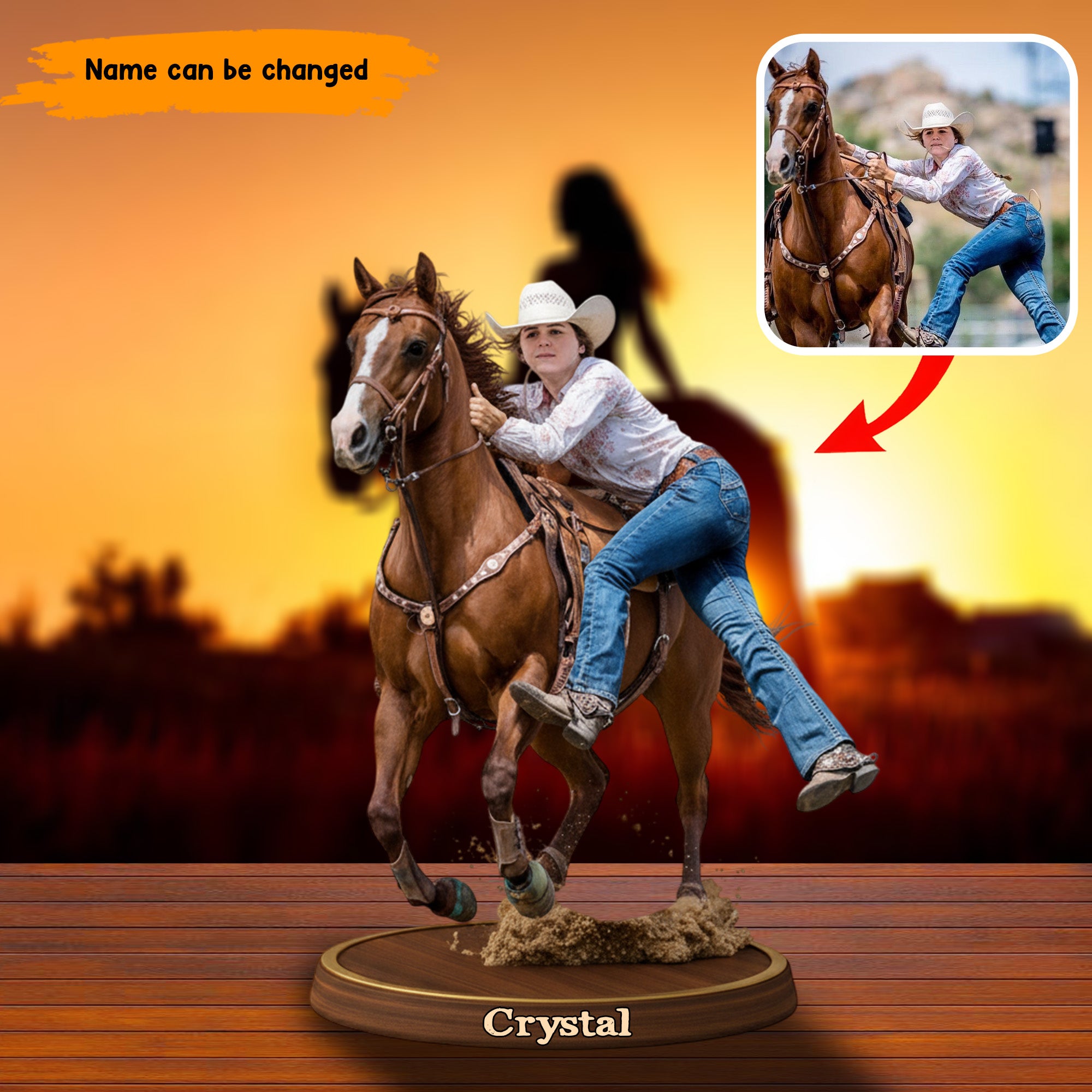 Personalized Western Acrylic Plaque Rider Legend Western Gifts For Men