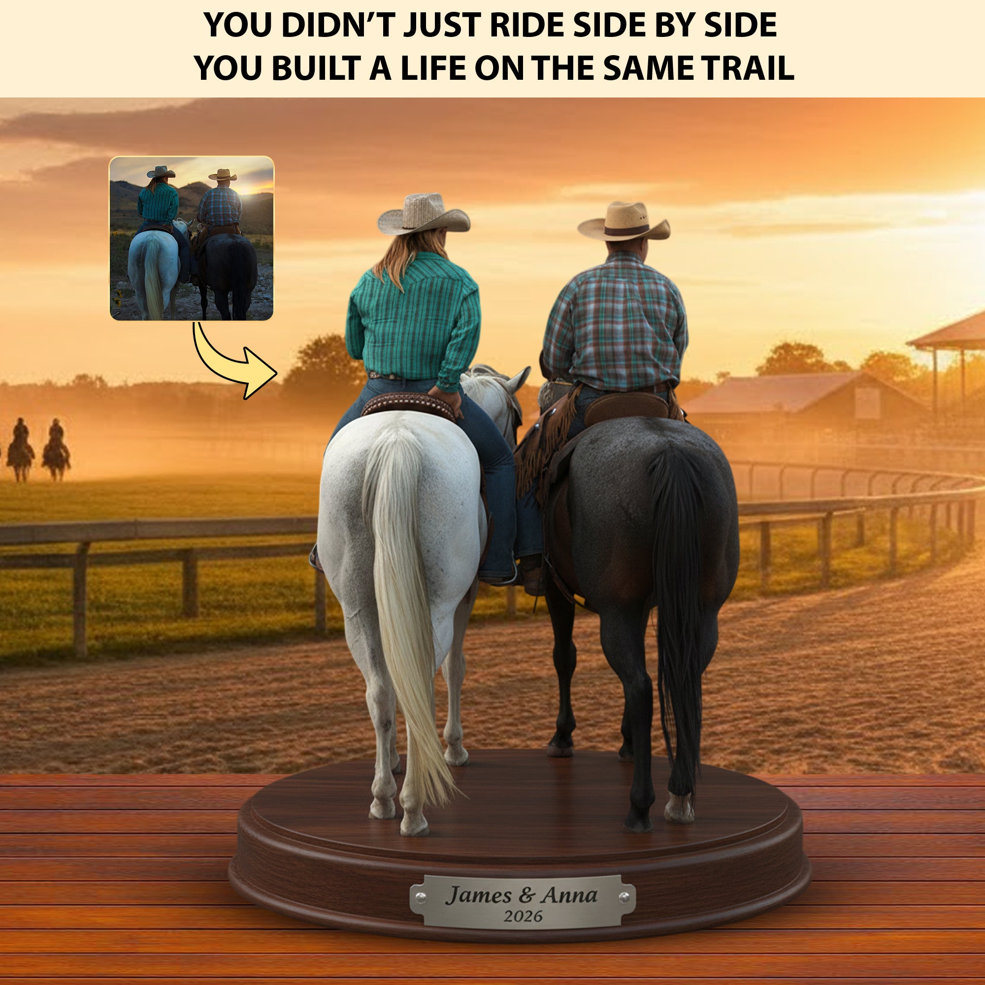 Personalized Western Acrylic Plaque Rider Legend Western Gifts For Men - Image 2