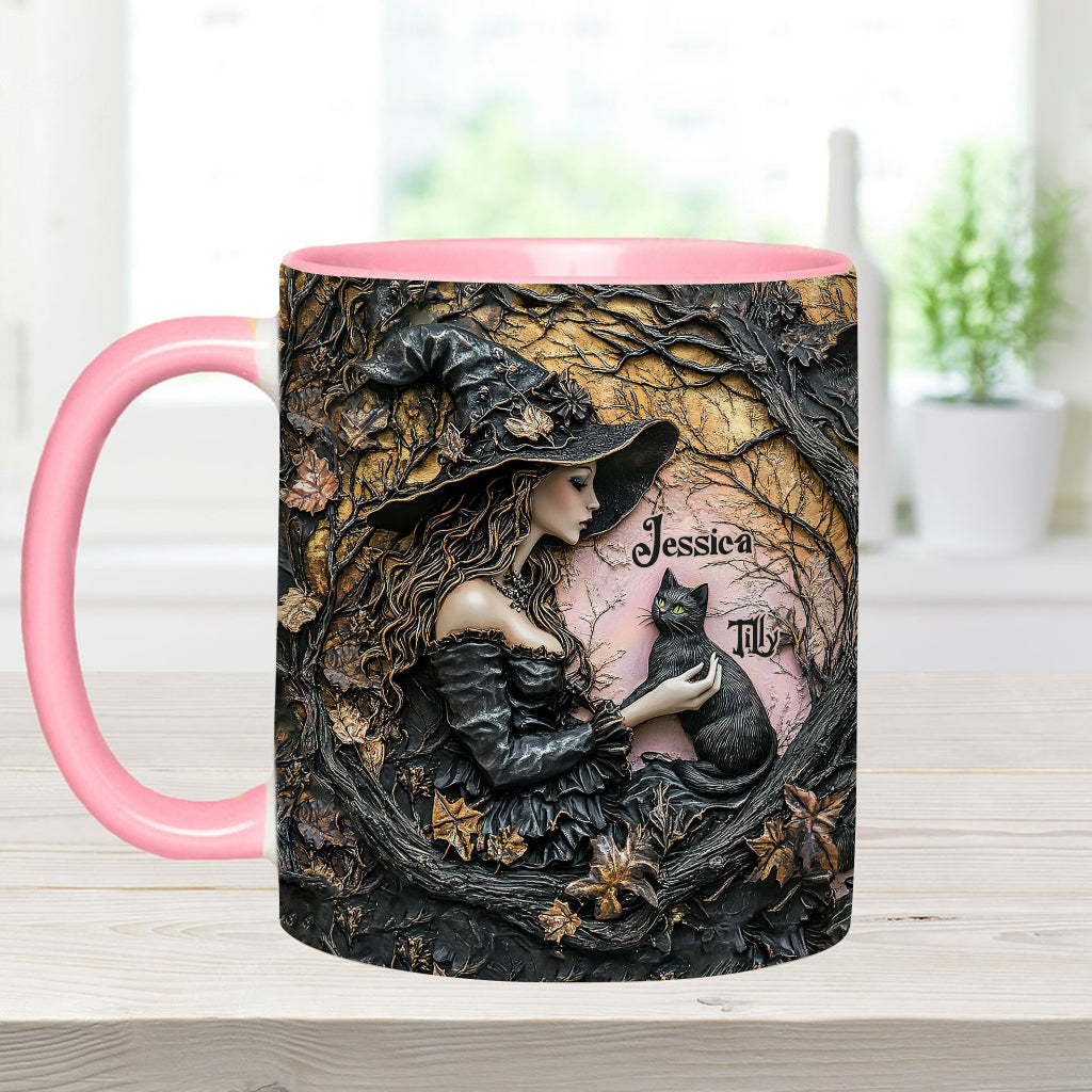 Personalized Witch Accent Mug A Witch And Her Black Cat It's A Beautiful Thing Cat Presents For Cat Lovers - Image 12