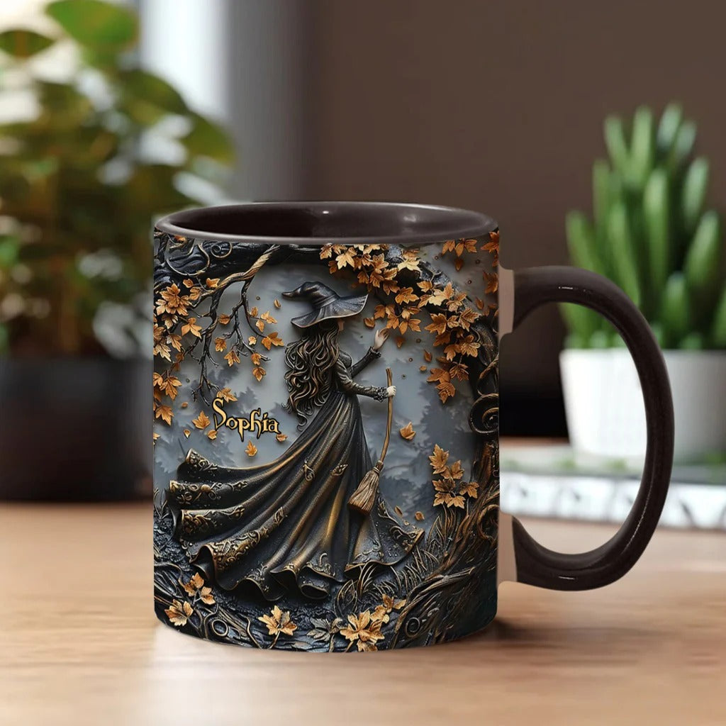 Personalized Witch Accent Mug Beautiful Witch Unique Gift For Brother - Image 7