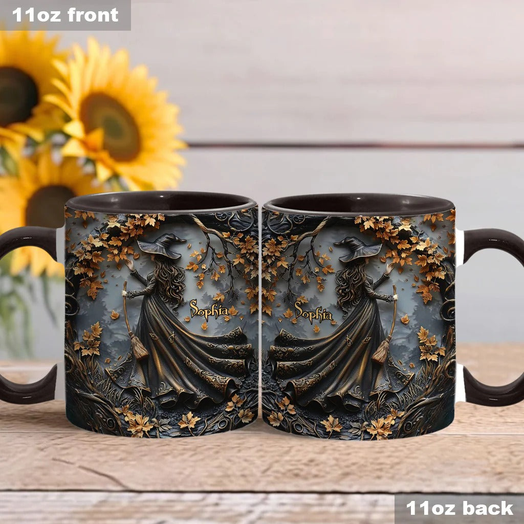 Personalized Witch Accent Mug Beautiful Witch Unique Gift For Brother - Image 3