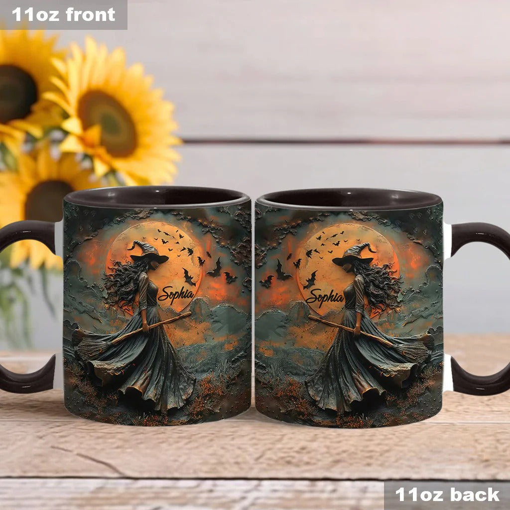 Personalized Witch Accent Mug Beautiful Witch Unique Gift For Mother's Day - Image 4