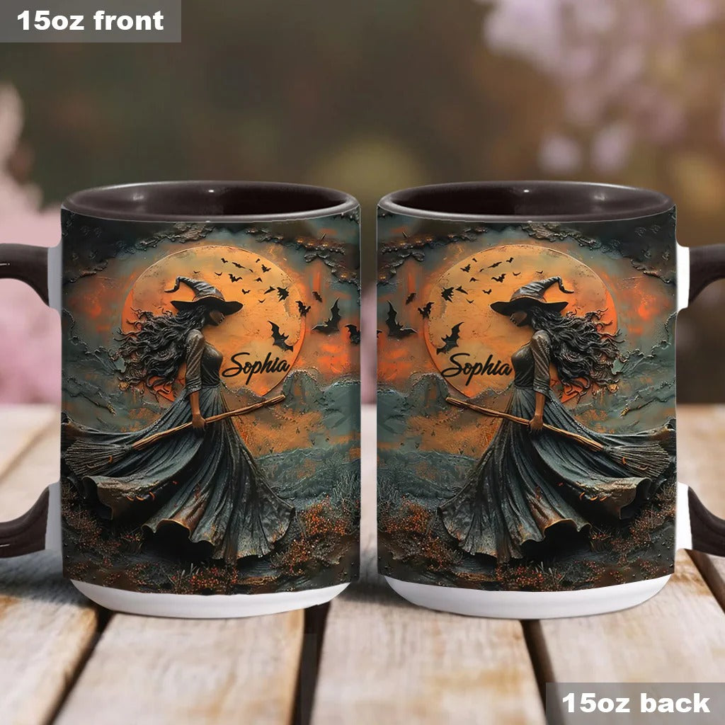 Personalized Witch Accent Mug Beautiful Witch Unique Gift For Mother's Day - Image 2
