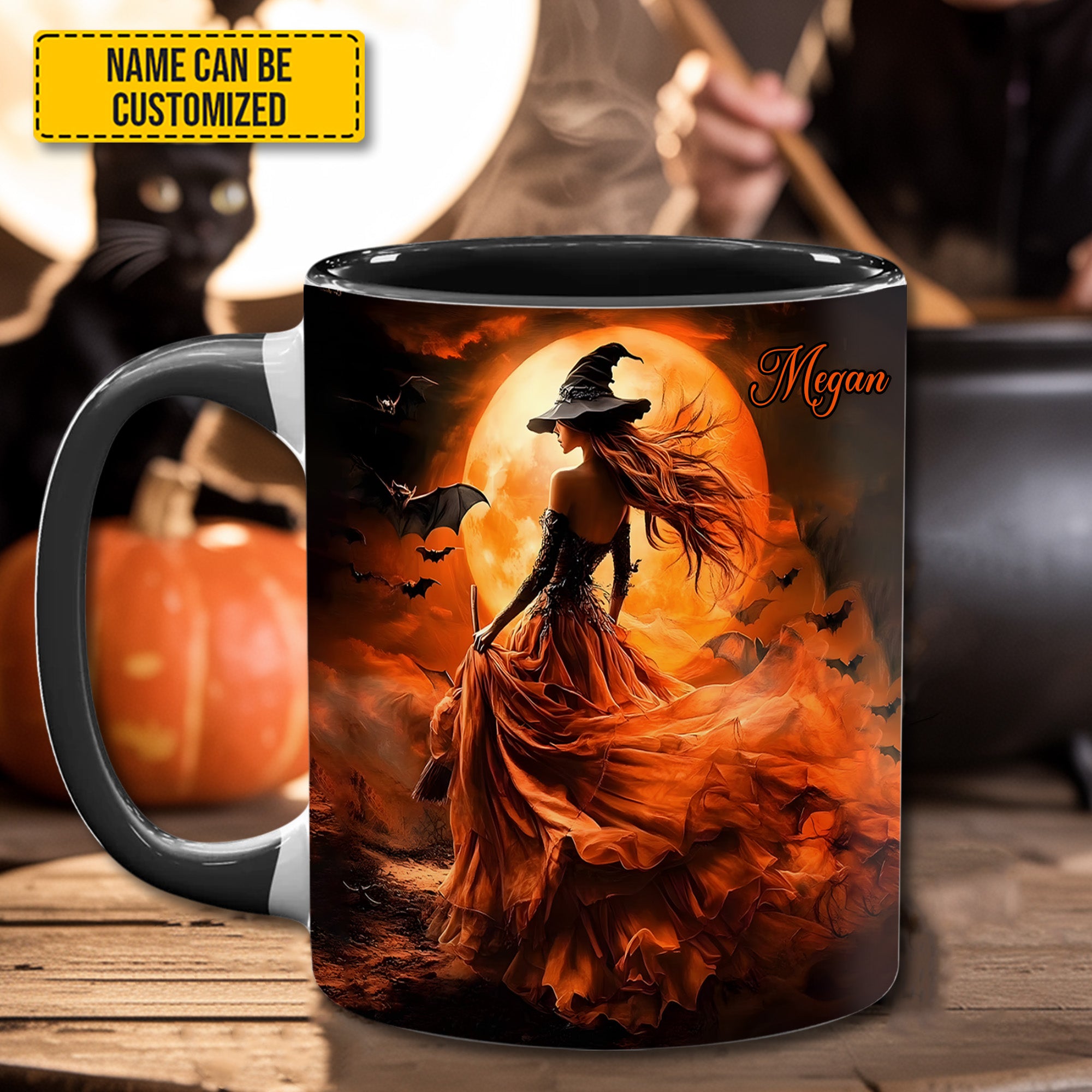 Personalized Witch Accent Mug Halloween Witch Halloween Gift Ideas For Adults - Image 3