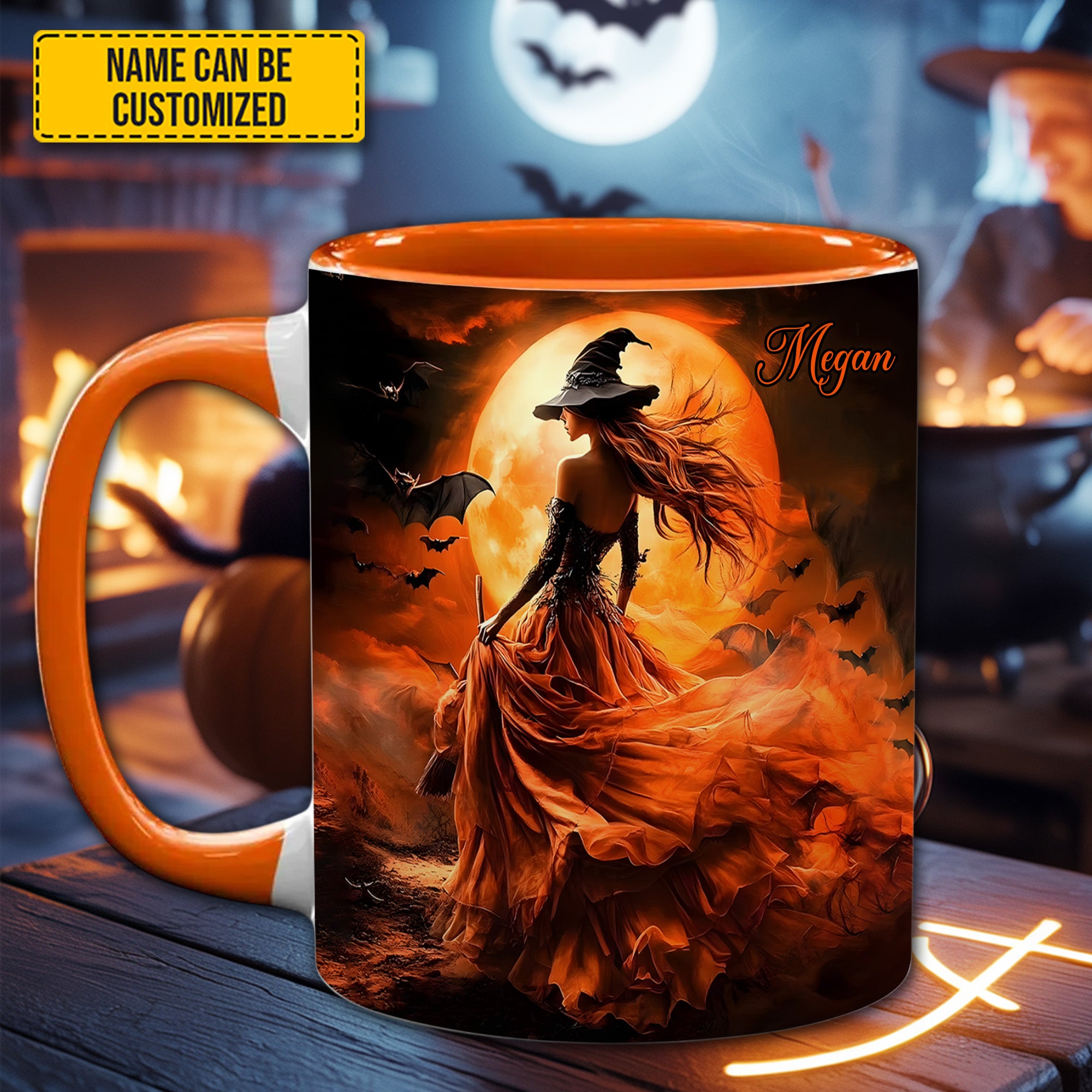 Personalized Witch Accent Mug Halloween Witch Halloween Gift Ideas For Adults - Image 4