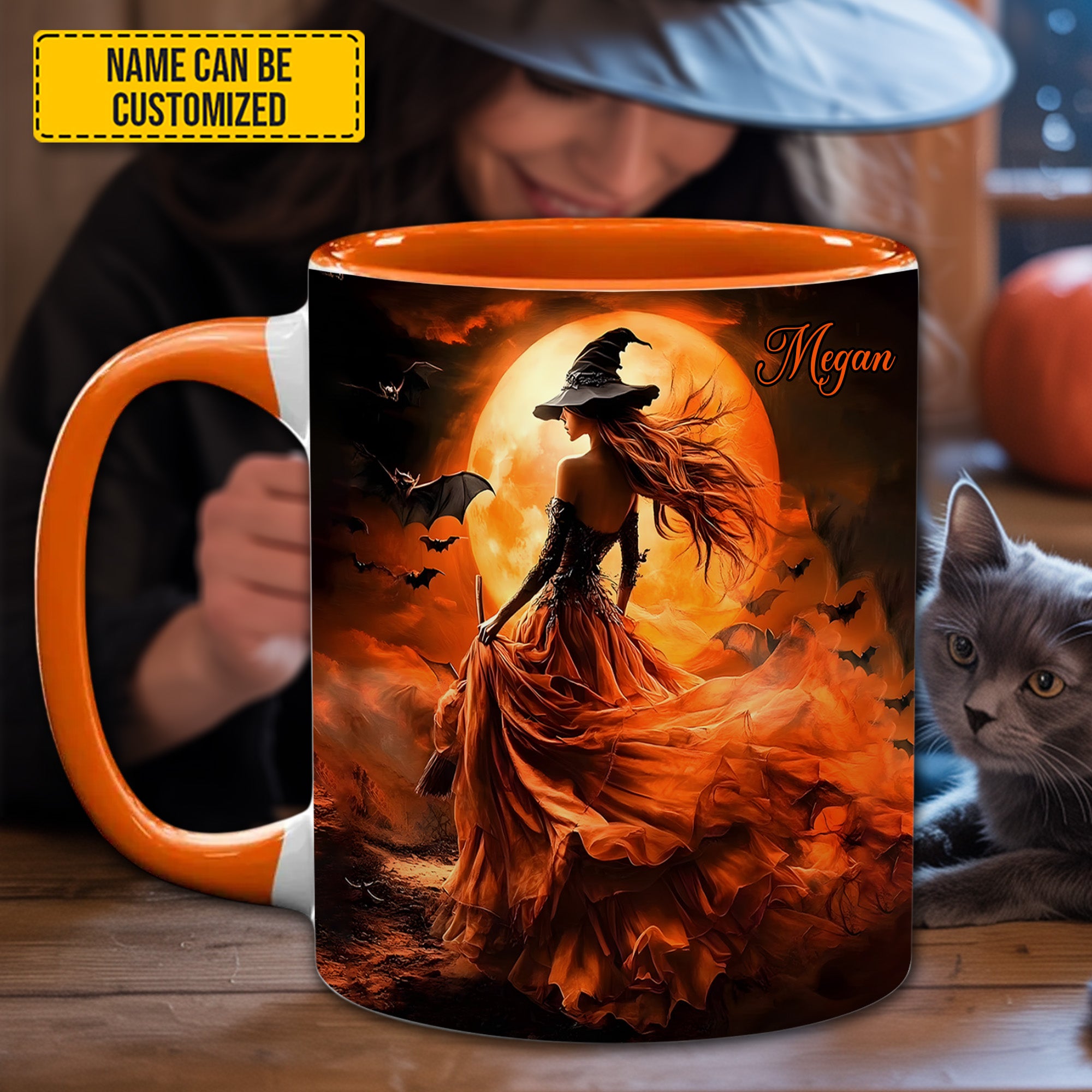 Personalized Witch Accent Mug Halloween Witch Halloween Gift Ideas For Adults