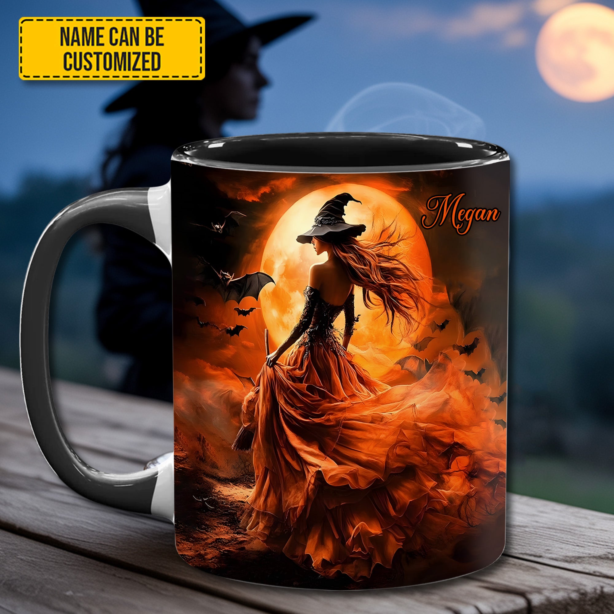 Personalized Witch Accent Mug Halloween Witch Halloween Gift Ideas For Adults - Image 2
