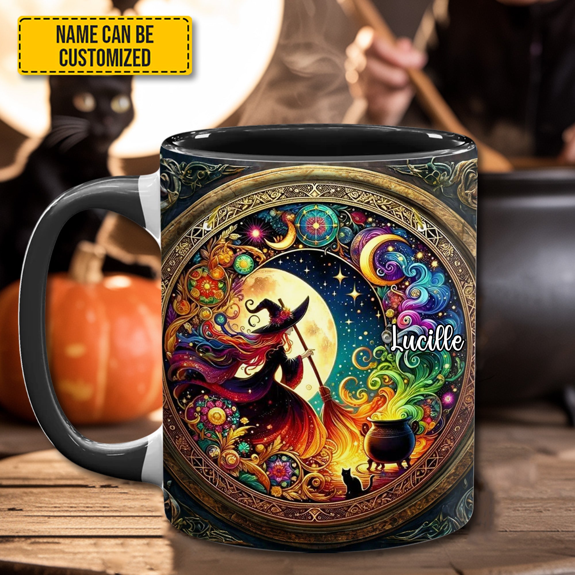 Personalized Witch Accent Mug Magical Witch Cool Gift For Wife - Image 3
