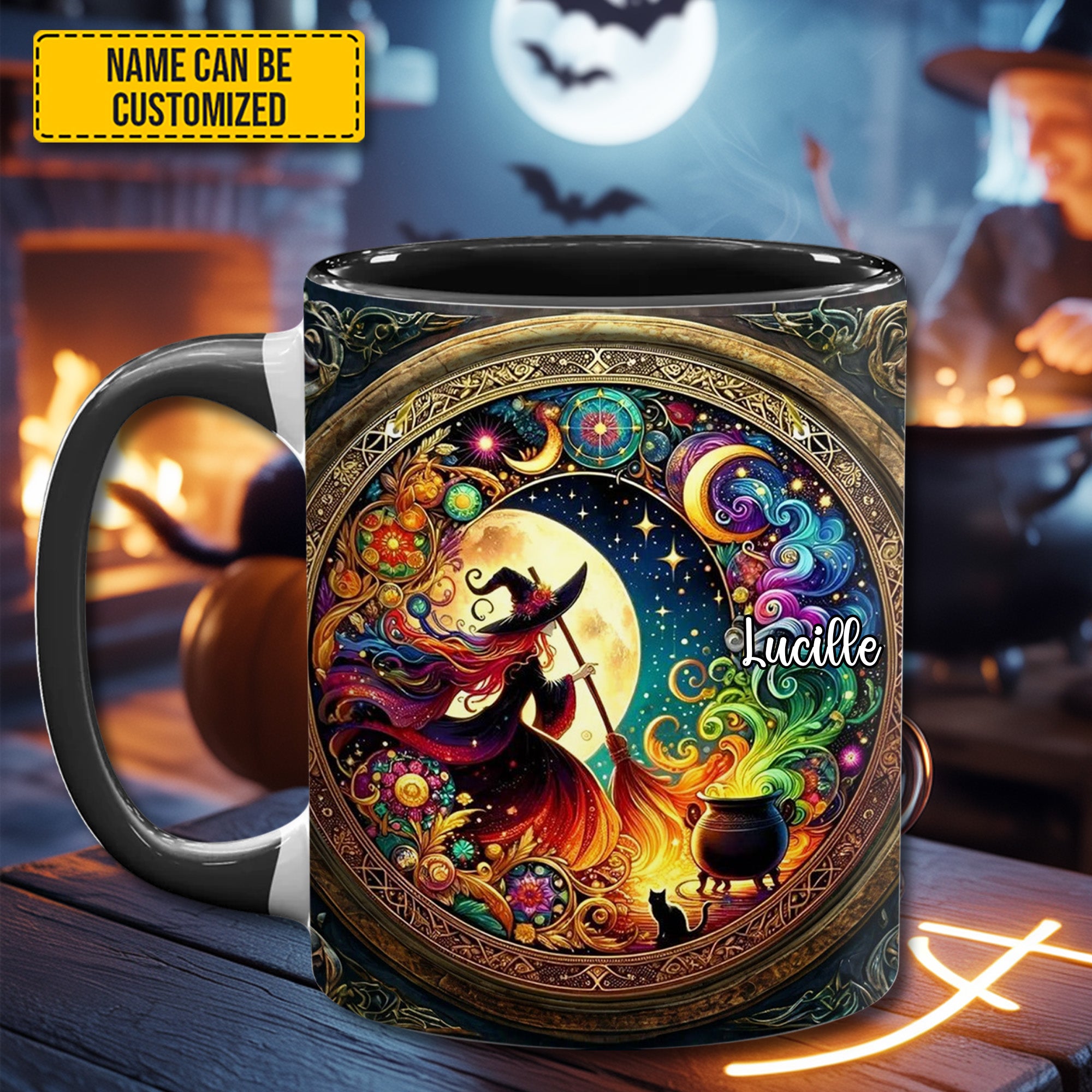 Personalized Witch Accent Mug Magical Witch Cool Gift For Wife