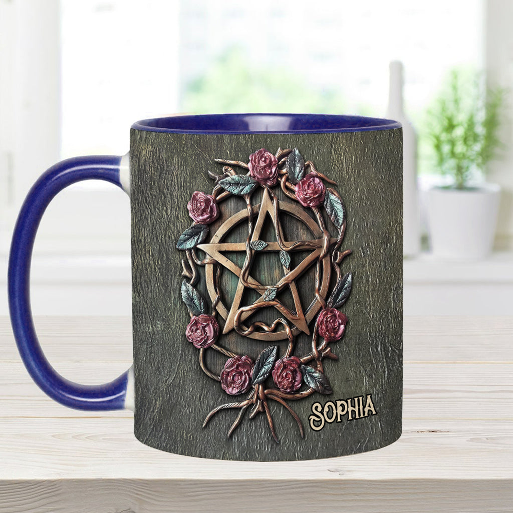 Personalized Witch Accent Mug Mystical Witch Ancient Roses Unique Gift For Son - Image 10