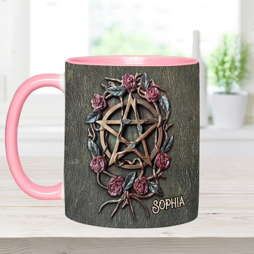 Personalized Witch Accent Mug Mystical Witch Ancient Roses Unique Gift For Son - Image 12